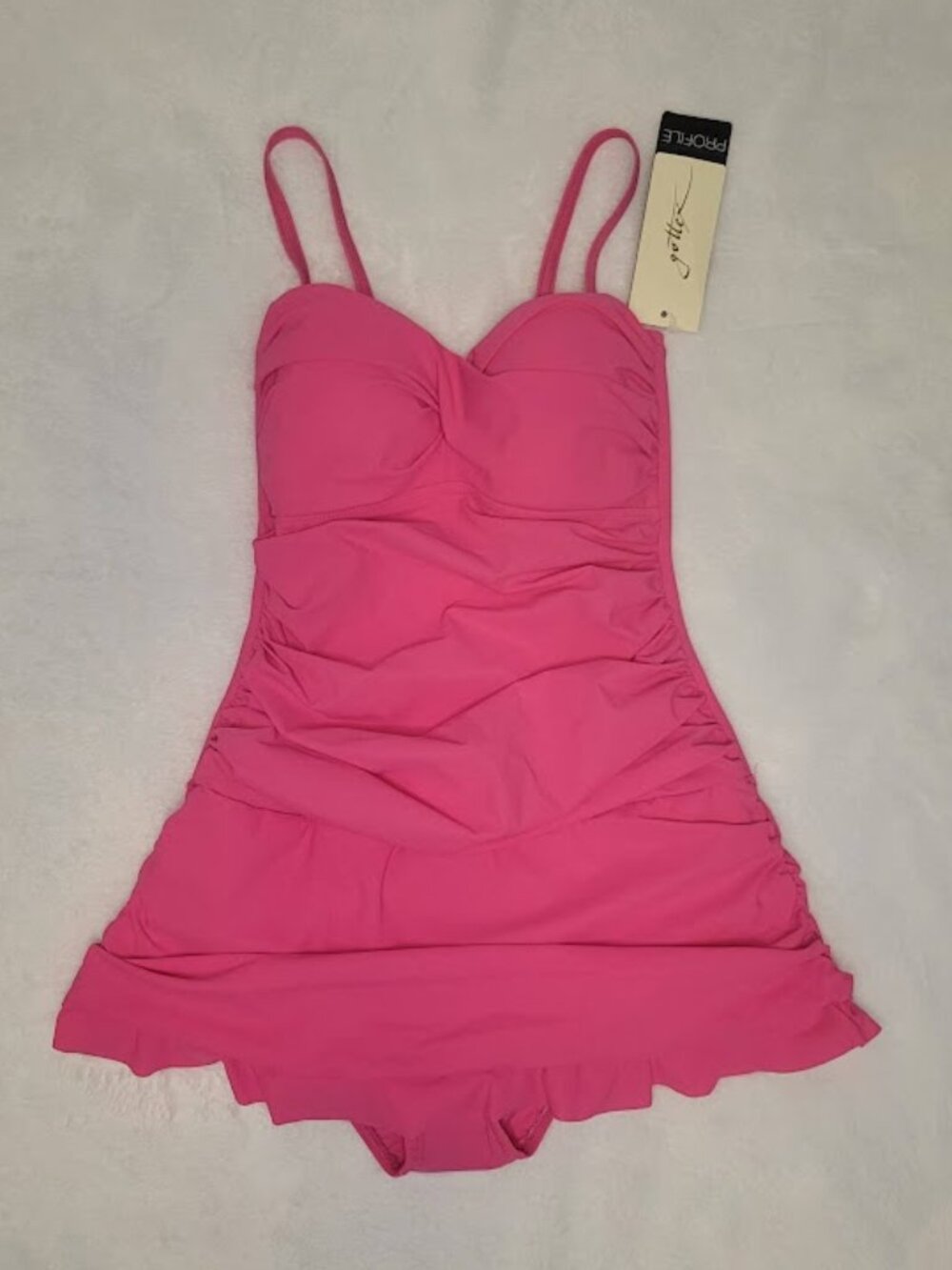 Profile By Gottex Hot Pink Swimdress One-Piece